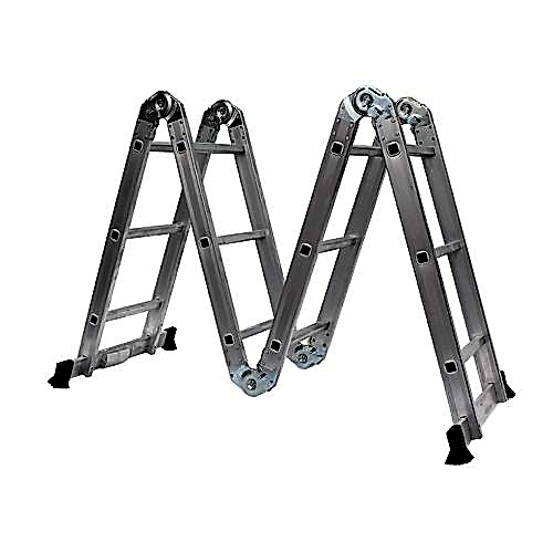Balatlı Akrobat Merdiven 4*3 12 Basamaklı 3.7 Metre Yükseklik - 2