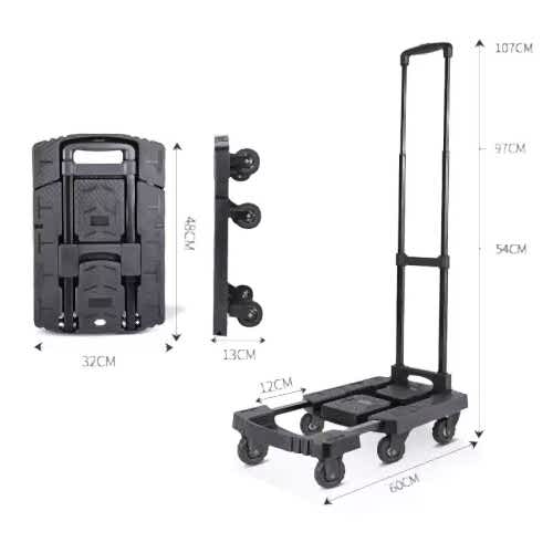 Balatlı Katlanabilir ve Ayarlanabilir Taşıma Arabası 200 kg - 15