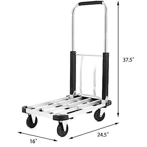 Balatlı Katlanabilir Paket Taşıma Arabası 150 Kg BLT-TA-AT150A - 3