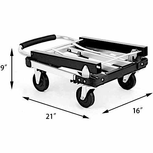 Balatlı Katlanabilir Paket Taşıma Arabası 150 Kg BLT-TA-AT150A - 7