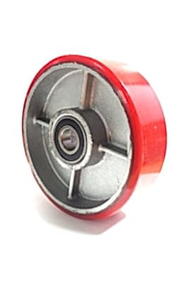 Balatlı Poliüretan Tekerlek 180x50mm Kırmızı - 1