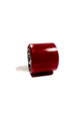 Balatlı Poliüretan Tekerlek 70x60mm Kırmızı - 2