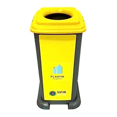 Balatlı Sıfır Atık Geri Dönüşüm Kutusu 70 lt Plastik - 3