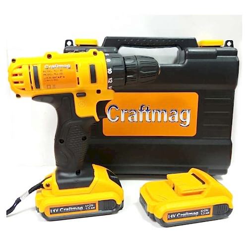 Craftmag 14V Çift Akülü Şarjlı Matkap Seti - 6