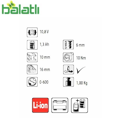 Felisatti Akülü Vidalama FS-DCF-10/10.8R'Lİ N-C - 2