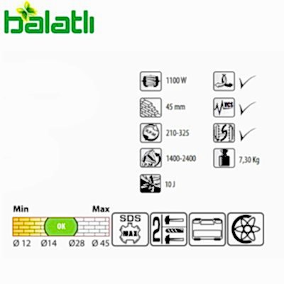 Felisatti Kırıcı Delici FS-RHF45/1100VE - 2