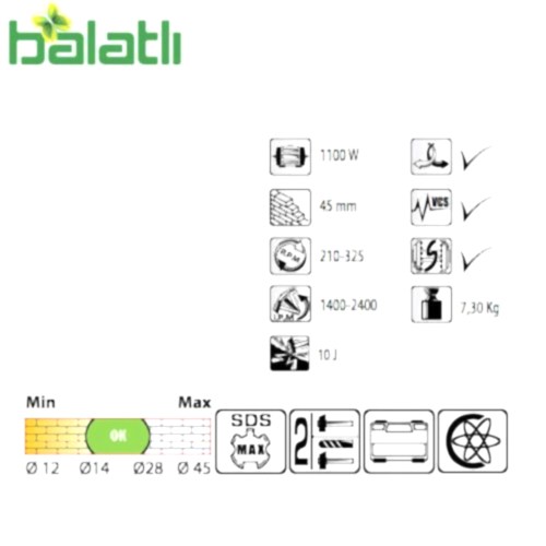 Felisatti Kırıcı Delici FS-RHF45/1100VE - 2