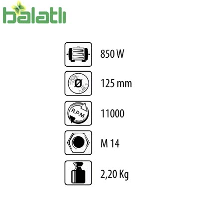 Felisatti Taşlama Makinesi FS-AF125/900 - 6