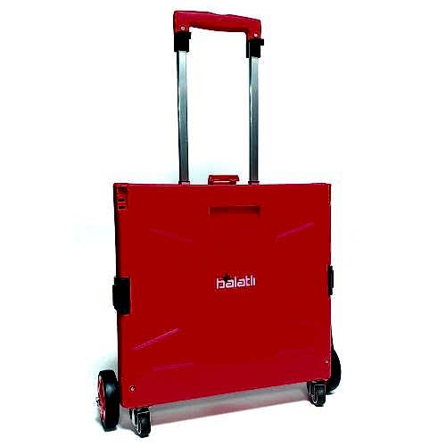 Balatlı Katlanabilir Portatif Market ve Pazar Taşıma Arabası D350 - 2