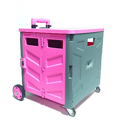 Balatlı Katlanabilir Portatif Market ve Pazar Taşıma Arabası D350 - 5