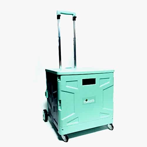 Balatlı Katlanabilir Portatif Market ve Pazar Taşıma Arabası D350 - 8