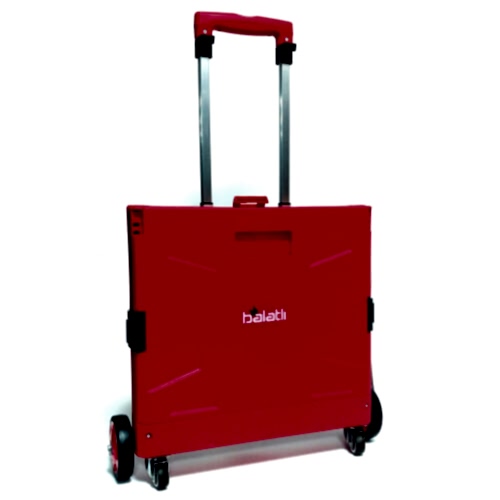 Balatlı Katlanabilir Portatif Market ve Pazar Taşıma Arabası D350 - 12