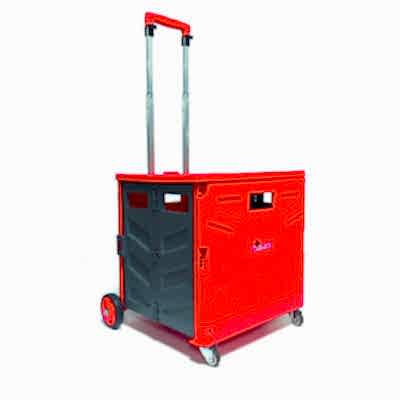 Balatlı Katlanabilir Portatif Market ve Pazar Taşıma Arabası D350 - 13