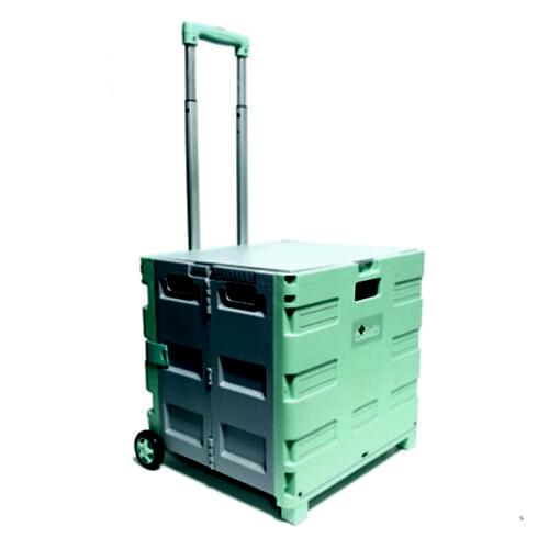 Balatlı Katlanabilir Portatif Market ve Pazar Taşıma Arabası F548 - 11
