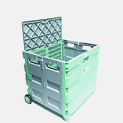 Balatlı Katlanabilir Portatif Market ve Pazar Taşıma Arabası F548 - 12