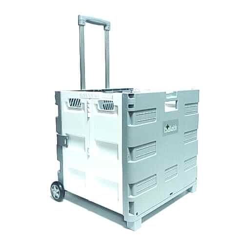 Balatlı Katlanabilir Portatif Market ve Pazar Taşıma Arabası F548 - 13
