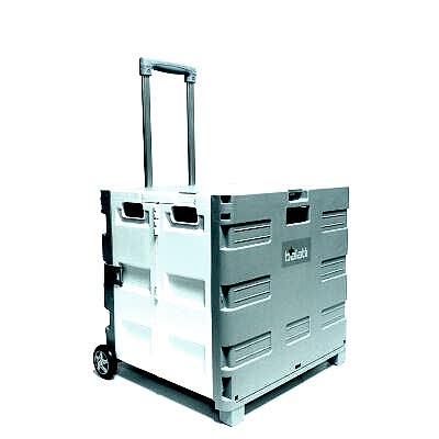 Balatlı Katlanabilir Portatif Market ve Pazar Taşıma Arabası F548 - 16