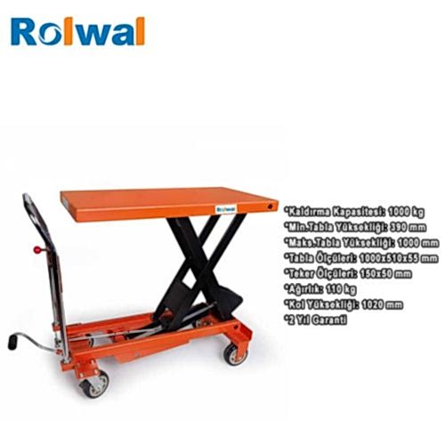 Rolwal 1000 Kg Kapasiteli Yük Platformu - 2
