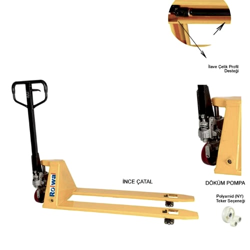 Rolwal 1000 Kg Transpalet FP-TR-BFL-10-P-115 - 1
