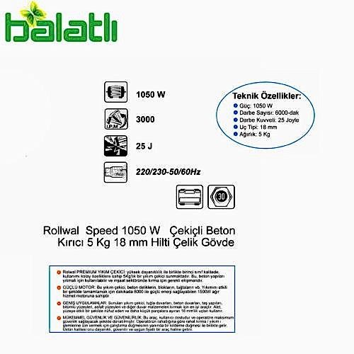 Rolwal 1050W Kırıcı Delici RWL-2006 - 5