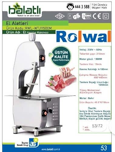 Rolwal 1500W Paslanmaz Et Kesme Makinesi - 2