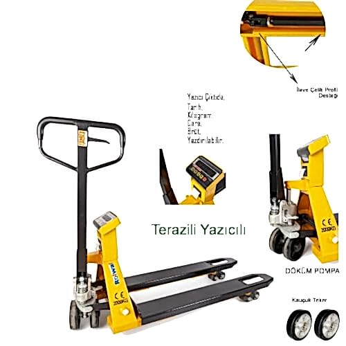 Rolwal 2000 Kg Terazili Yazıcılı Transpalet FP-TR-BFC620-P-115TY - 1