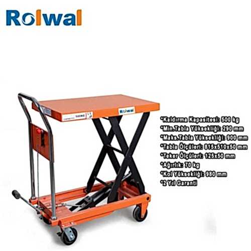 Rolwal 500 Kg Kapasiteli Yük Platformu - 2