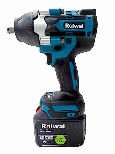 Rolwal Akülü 800 nm Somun Bijon Sıkma ve Sökme Makinesi 15 Pil - 36V 5 Amper - 3