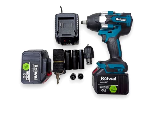 Rolwal Akülü 800 nm Somun Bijon Sıkma ve Sökme Makinesi 15 Pil - 36V 5 Amper - 4