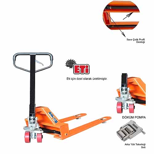 Rolwal Eti Model Döküm Pompalı Transpalet FP-TR-SYP-IIK-1 - 1